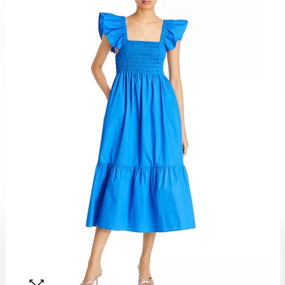 Aqua smocked midi dress NWT size XS